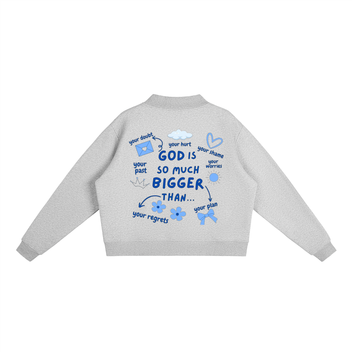 Essential Fleece Mock-Neck Crew Sweatshirt